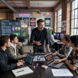 Incline fractional marketing team reviewing an iGaming performance dashboard